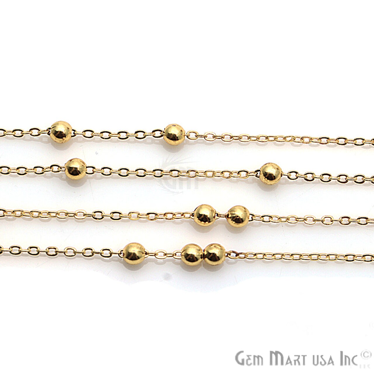 Gold Finding Chain, Gold Plated Jewelry Making Chain, DIY Necklace Chain, Assorted Styles, 1 foot, GemMartUSA (GP)